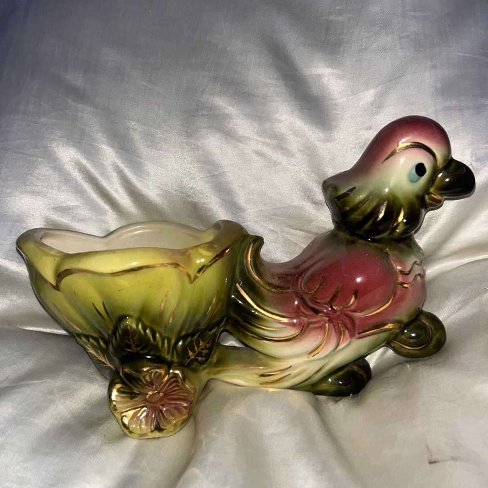 Vintage Ceramic Bird Planter